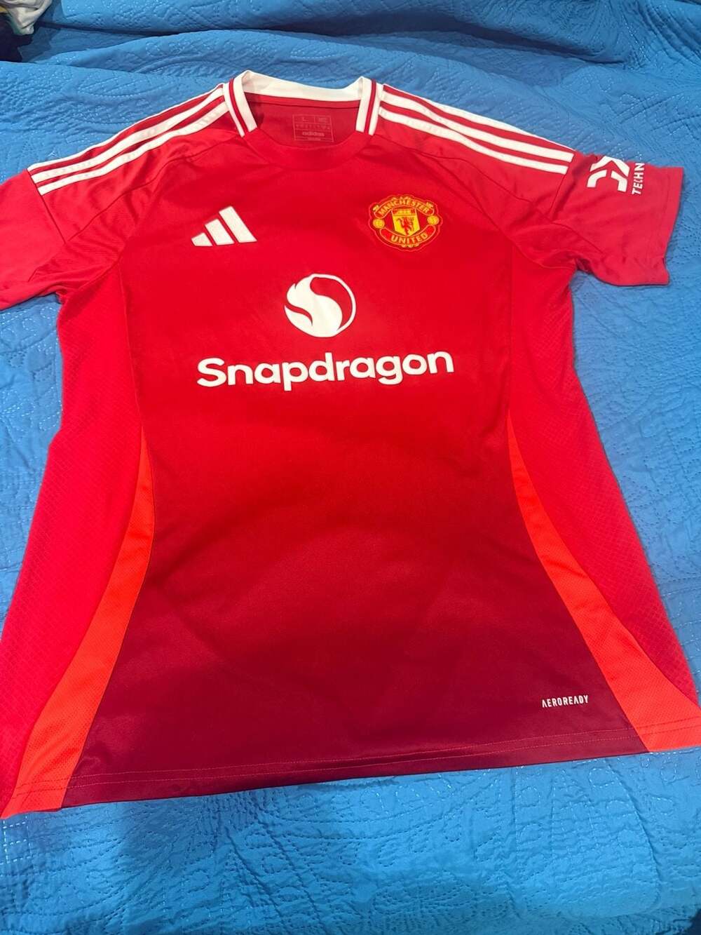 Adidas Manchester United 2024/25 Home Jersey Size L Red White